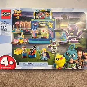 Lego Toy Story 4, Buzz & Woody’s Carnival Mania (230 pc set), ages 4+; new